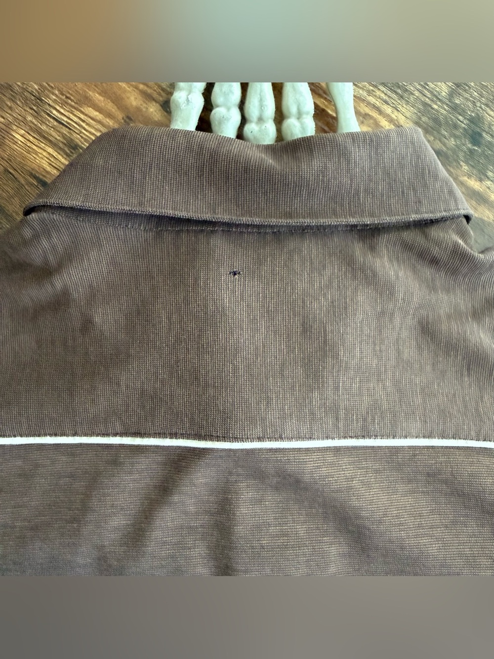 Vintage 70s Brown Short Sleeve Pocket Polo ~ Size Medium - Picture 10 of 10